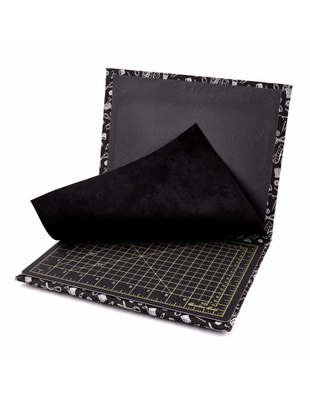 4-in-1 strijk- en snijmat black edition