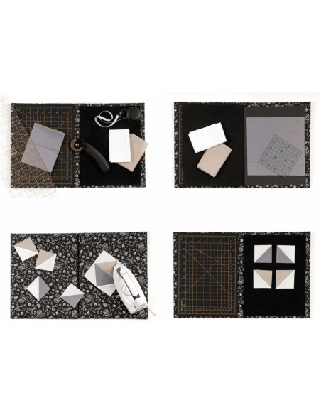 4-in-1 strijk- en snijmat black edition