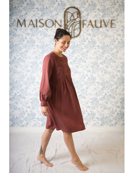 Jurkpatroon, blouse Atlas - Maison Fauve