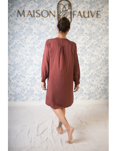 Jurkpatroon, blouse Atlas - Maison Fauve
