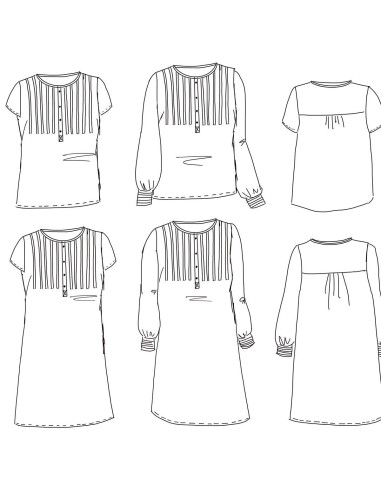 Jurkpatroon, blouse Atlas - Maison Fauve