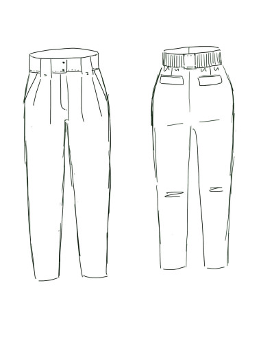 Pantalonpatroon Belem - Maison Fauve