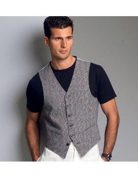 Vest patroon - Vogue 8987
