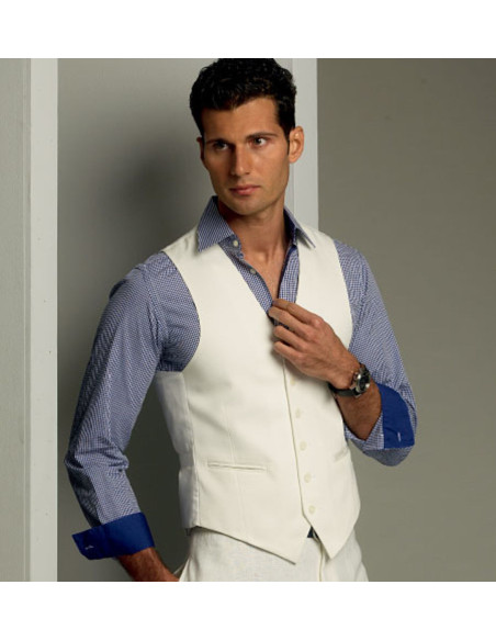 Vest patroon - Vogue 8987