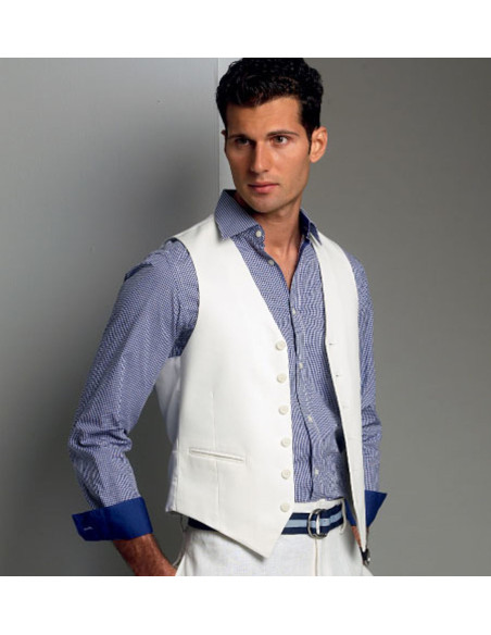 Vest patroon - Vogue 8987