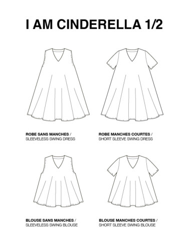 Hoog patroon, Cinderella-jurk - I am patterns