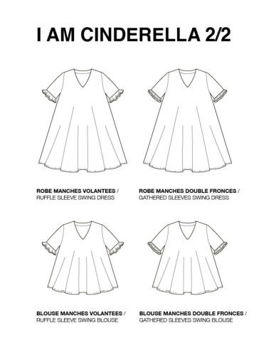 Hoog patroon, Cinderella-jurk - I am patterns