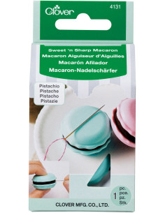 Macaron naaldslijper en naaldenhouder - Pistache