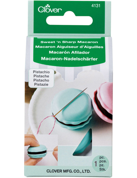 Macaron naaldslijper en naaldenhouder - Pistache