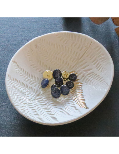 Gouden glinsterende enkellaarsjes - Marineblauw