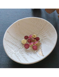 Gouden glitteren enkellaarsje knoop - Fuchsia 2