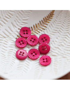 Madeliefjesknoop met 4 gaten - Fuchsia