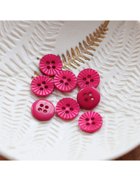 Madeliefjesknoop met 4 gaten - Fuchsia