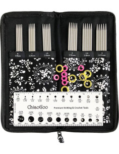 ChiaoGoo metalen set met dubbele punten breinaalden
