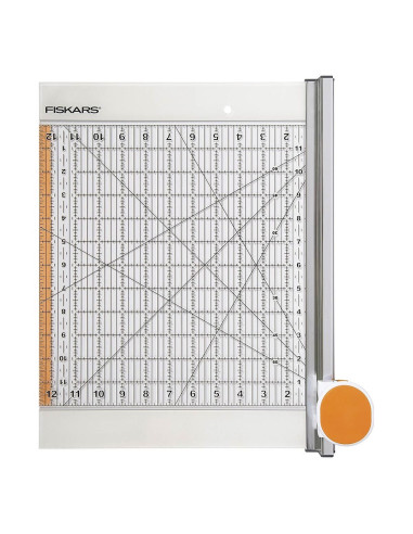 Gecombineerde roterende snijder & liniaal 12" x 12" Fiskars