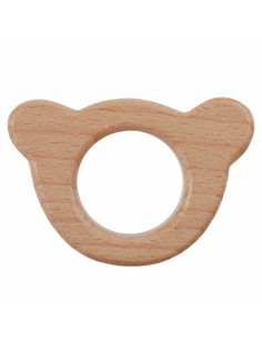 Houten bijtring - Berenkop