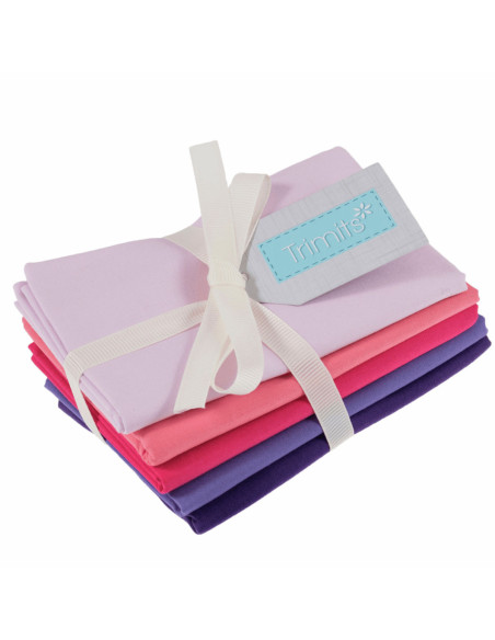 Set van 5 Fat Quarter-stoffen - Blush