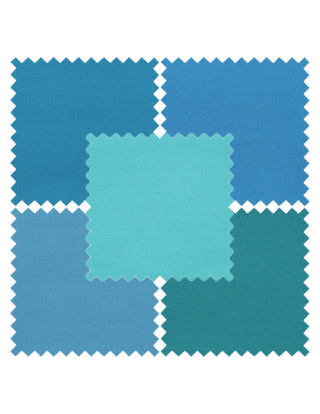 Set van 5 Fat Quarter-coupons - Seaside