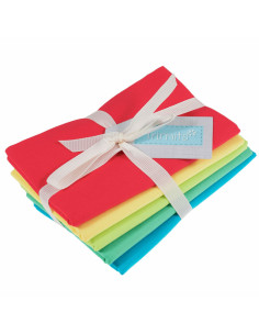 Set van 5 Fat Quarter-coupons - Brights