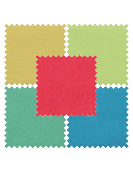 Set van 5 Fat Quarter-coupons - Brights