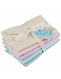 Set van 5 Fat Quarter-coupons - Pastel
