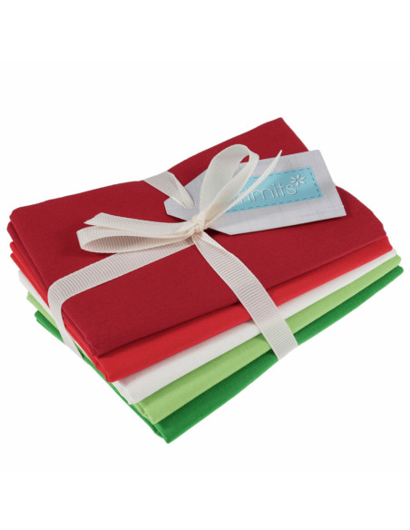 Set van 5 Fat Quarter-coupons - Feestelijk
