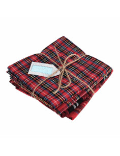 Set van 4 Fat Quarter-stoffen - Tartan