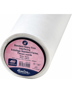Wit standaard strijkbare non-woven tussenvoering