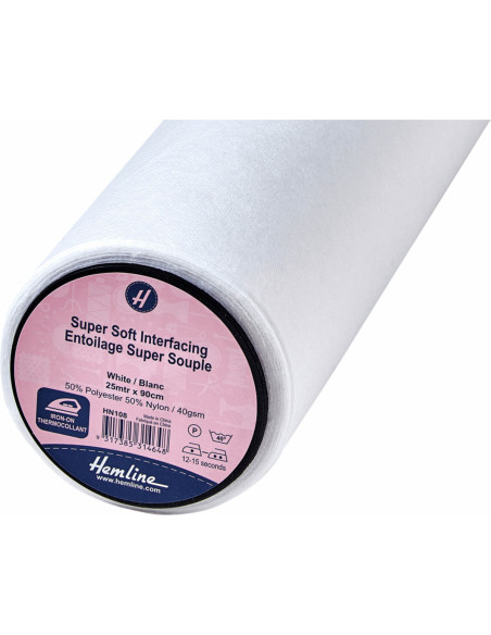 Fijne witte thermische non-woven tussenvoering