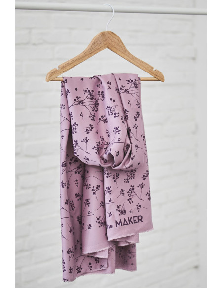 Viscose keperstof - Lila Stengels
