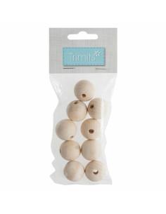 Ambachtelijke houten kralen voor macramé - 25 mm 2