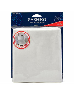 Sashiko-stof - Ivoor