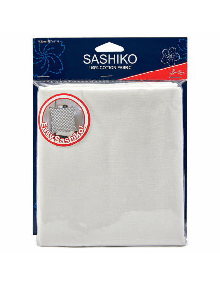 Sashiko-stof - Ivoor
