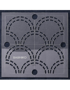 Sjabloon voor sashiko - Golven 2
