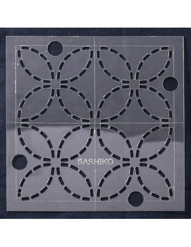 Sjabloon voor sashiko - Zeven schatten