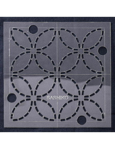 Sjabloon voor sashiko - Zeven schatten