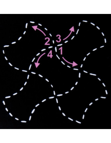 Sjabloon voor sashiko - Fondou