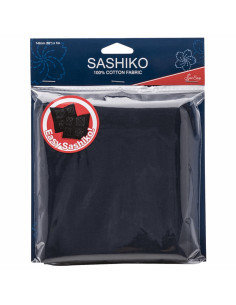 Sashiko-stof - Donkerblauw