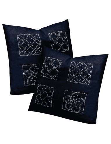 Sashiko-stof - Donkerblauw