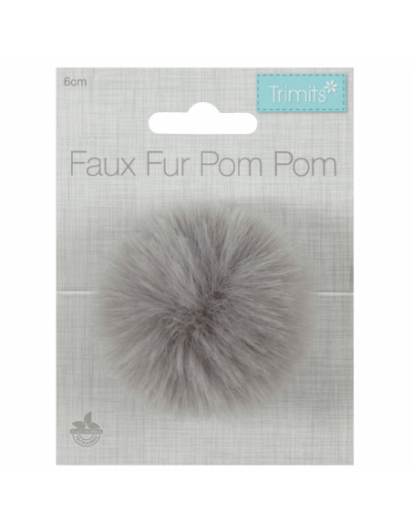 Nep bont pompon 6 cm - Nerts