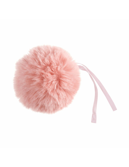 Imitatiebont pompon 11 cm - Lichtroze