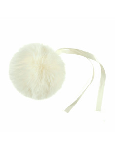 Imitatiebont pompon 11 cm - Crème