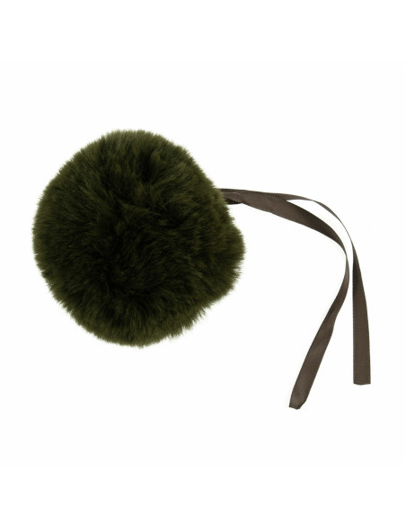 Imitatiebont pompon 11 cm - Kaki