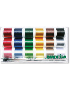 Doos met borduurgarens Polyneon 40 Madeira