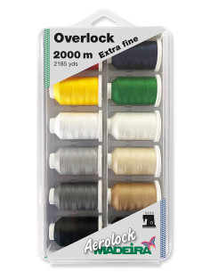 Doos met 12 kegels voor overlockmachine Aerolock nr. 180 Madeira