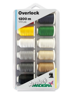 Doos met 12 kegels voor overlockmachine Aerolock nr. 125 Madeira