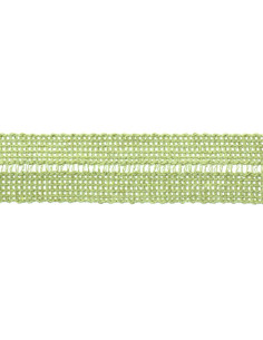 Voorgevouwen acrylvlecht per meter - Amandelgroen