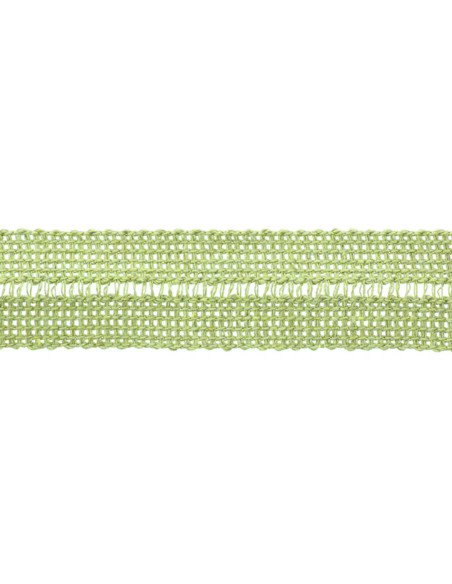 Voorgevouwen acrylvlecht per meter - Amandelgroen
