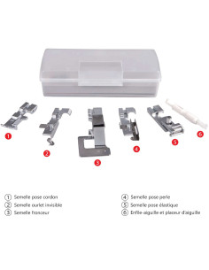 Zoolkit voor overlockmachine Necchi NL-11C en Creator C12 2