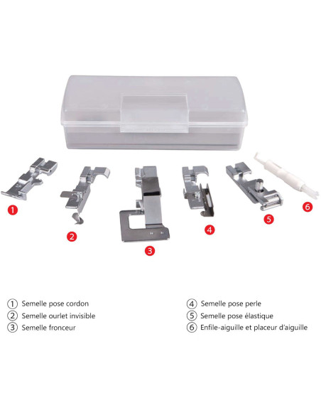 Zoolkit voor overlockmachine Necchi NL-11C en Creator C12